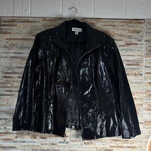 Preston & York vintage leather Black Jacket